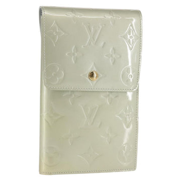 LOUIS VUITTON Monogram Vernis Walker Wallet Gris M91031 LV Auth 144946