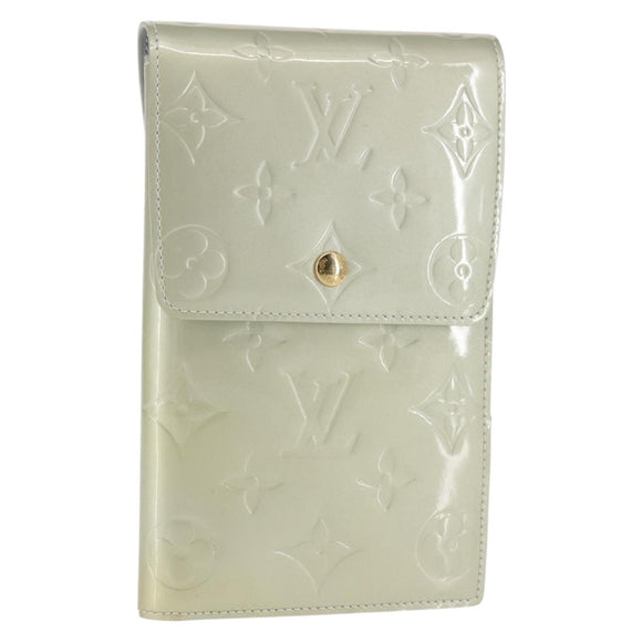 LOUIS VUITTON Monogram Vernis Walker Wallet Gris M91031 LV Auth 144946