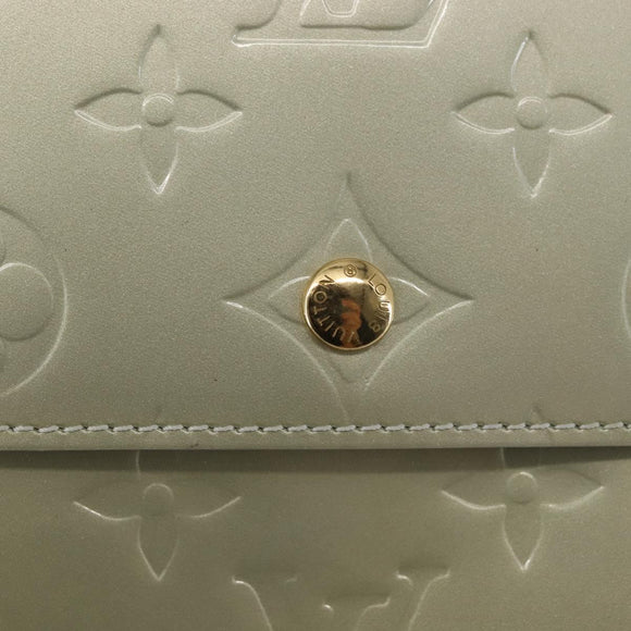 LOUIS VUITTON Monogram Vernis Walker Wallet Gris M91031 LV Auth 144946