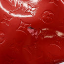 LOUIS VUITTON Monogram Vernis Reade PM Hand Bag Red Rouge M91088 LV Auth 144948-14