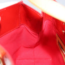 LOUIS VUITTON Monogram Vernis Reade PM Hand Bag Red Rouge M91088 LV Auth 144948-19