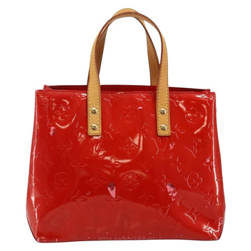 LOUIS VUITTON Monogram Vernis Reade PM Hand Bag Red Rouge M91088 LV Auth 144948 - 0