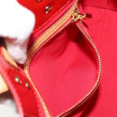 LOUIS VUITTON Monogram Vernis Reade PM Hand Bag Red Rouge M91088 LV Auth 144948-20