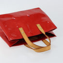 LOUIS VUITTON Monogram Vernis Reade PM Hand Bag Red Rouge M91088 LV Auth 144948-6
