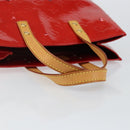 LOUIS VUITTON Monogram Vernis Reade PM Hand Bag Red Rouge M91088 LV Auth 144948-7