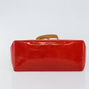 LOUIS VUITTON Monogram Vernis Reade PM Hand Bag Red Rouge M91088 LV Auth 144948-9