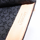 CELINE C Macadam Canvas Shoulder Bag Suede Black Silver Auth 144950-12