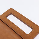 CELINE C Macadam Canvas Shoulder Bag Suede Black Silver Auth 144950-8