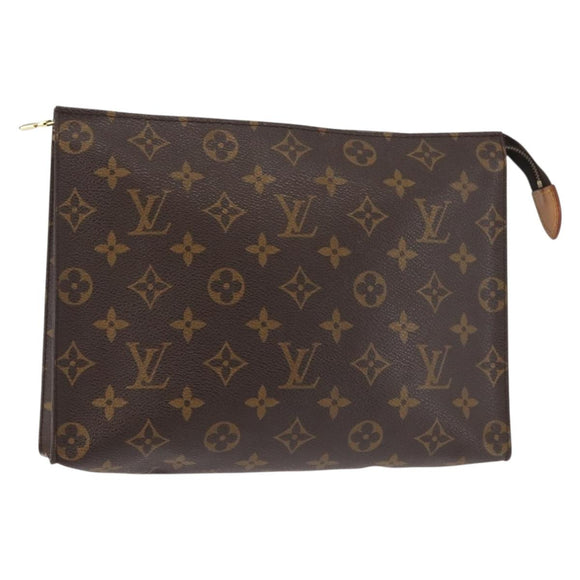 LOUIS VUITTON Monogram Poche Toilette 26 Pouch M47542 LV Auth 144952
