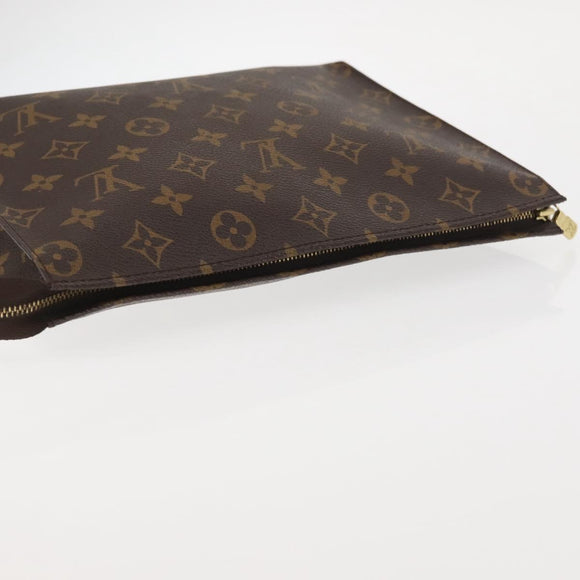 LOUIS VUITTON Monogram Poche Toilette 26 Pouch M47542 LV Auth 144952