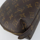 LOUIS VUITTON Monogram Trousse Demi Ronde Cosmetic Pouch M47520 LV Auth 144954-16