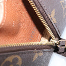 LOUIS VUITTON Monogram Trousse Demi Ronde Cosmetic Pouch M47520 LV Auth 144954-12