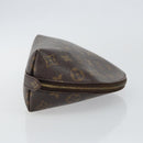 LOUIS VUITTON Monogram Trousse Demi Ronde Cosmetic Pouch M47520 LV Auth 144954-3