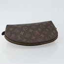 LOUIS VUITTON Monogram Trousse Demi Ronde Cosmetic Pouch M47520 LV Auth 144954-5