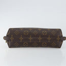 LOUIS VUITTON Monogram Trousse Demi Ronde Cosmetic Pouch M47520 LV Auth 144954-6