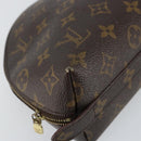 LOUIS VUITTON Monogram Trousse Demi Ronde Cosmetic Pouch M47520 LV Auth 144954-14