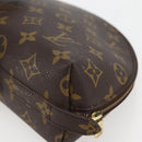 LOUIS VUITTON Monogram Trousse Demi Ronde Cosmetic Pouch M47520 LV Auth 144955-15