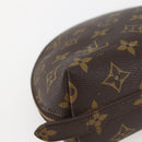 LOUIS VUITTON Monogram Trousse Demi Ronde Cosmetic Pouch M47520 LV Auth 144955-16