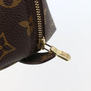 LOUIS VUITTON Monogram Trousse Demi Ronde Cosmetic Pouch M47520 LV Auth 144955-8