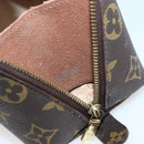 LOUIS VUITTON Monogram Trousse Demi Ronde Cosmetic Pouch M47520 LV Auth 144955-12