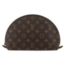 LOUIS VUITTON Monogram Trousse Demi Ronde Cosmetic Pouch M47520 LV Auth 144955-13