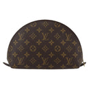LOUIS VUITTON Monogram Trousse Demi Ronde Cosmetic Pouch M47520 LV Auth 144955-2