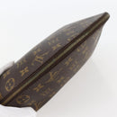 LOUIS VUITTON Monogram Trousse Demi Ronde Cosmetic Pouch M47520 LV Auth 144955-5