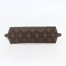 LOUIS VUITTON Monogram Trousse Demi Ronde Cosmetic Pouch M47520 LV Auth 144955-6