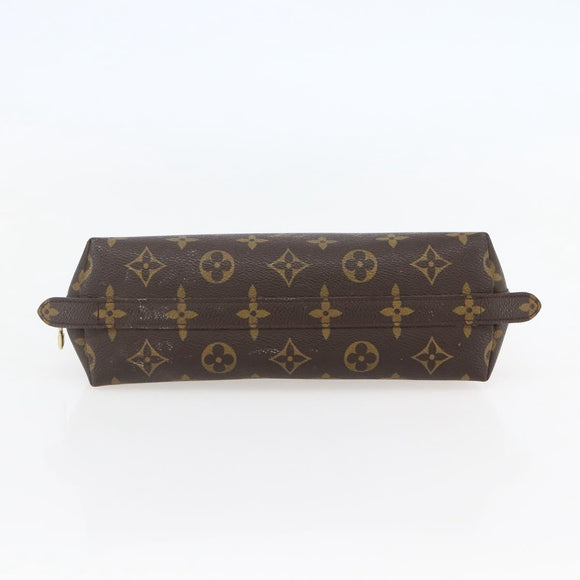 LOUIS VUITTON Monogram Trousse Demi Ronde Cosmetic Pouch M47520 LV Auth 144955
