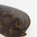 LOUIS VUITTON Monogram Trousse Demi Ronde Cosmetic Pouch M47520 LV Auth 144955-7