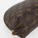 LOUIS VUITTON Monogram Trousse Demi Ronde Cosmetic Pouch M47520 LV Auth 144955-14