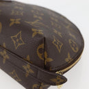 LOUIS VUITTON Monogram Trousse Demi Ronde Cosmetic Pouch M47520 LV Auth 144956-15