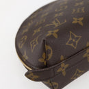 LOUIS VUITTON Monogram Trousse Demi Ronde Cosmetic Pouch M47520 LV Auth 144956-16