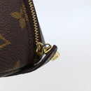 LOUIS VUITTON Monogram Trousse Demi Ronde Cosmetic Pouch M47520 LV Auth 144956-8