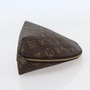 LOUIS VUITTON Monogram Trousse Demi Ronde Cosmetic Pouch M47520 LV Auth 144956-4