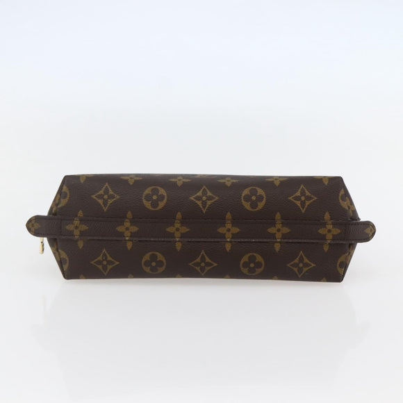 LOUIS VUITTON Monogram Trousse Demi Ronde Cosmetic Pouch M47520 LV Auth 144956