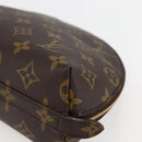 LOUIS VUITTON Monogram Trousse Demi Ronde Cosmetic Pouch M47520 LV Auth 144956-7