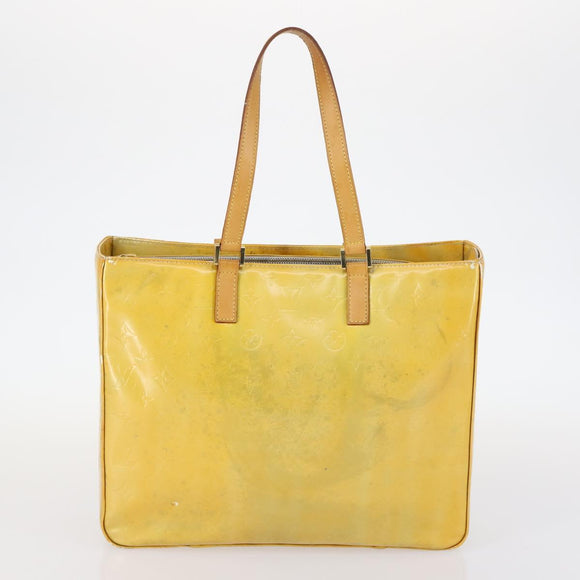 LOUIS VUITTON Monogram Vernis Tote Bag 2Set Beige LV Auth 144959