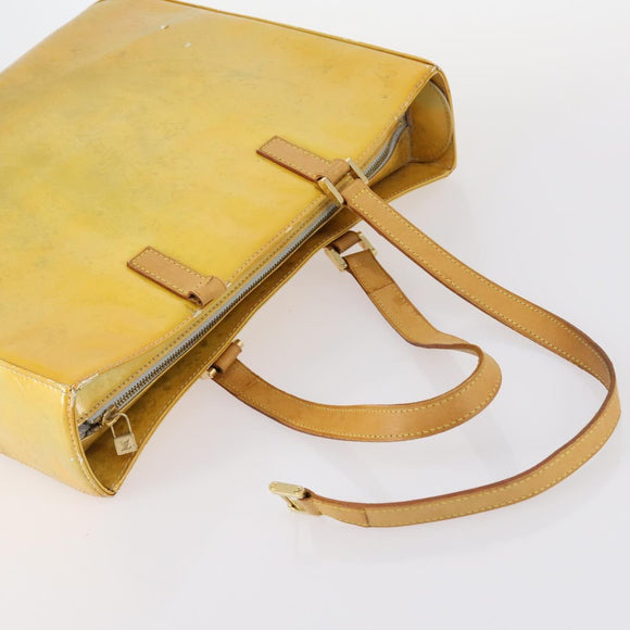 LOUIS VUITTON Monogram Vernis Tote Bag 2Set Beige LV Auth 144959