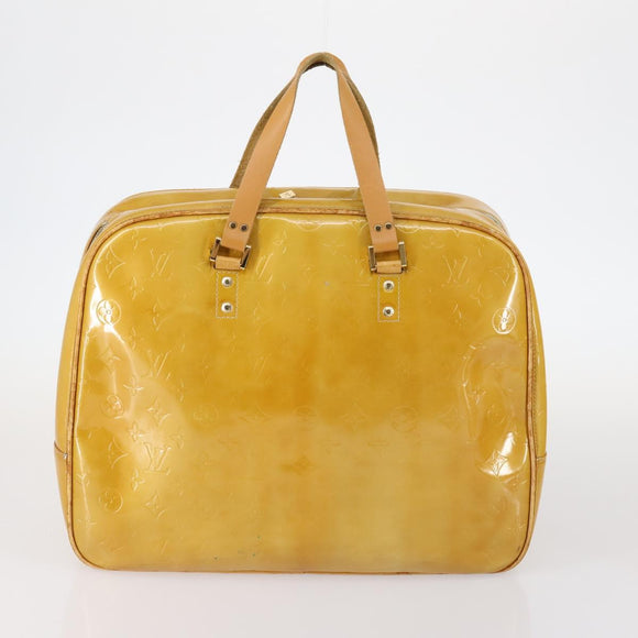 LOUIS VUITTON Monogram Vernis Tote Bag 2Set Beige LV Auth 144959