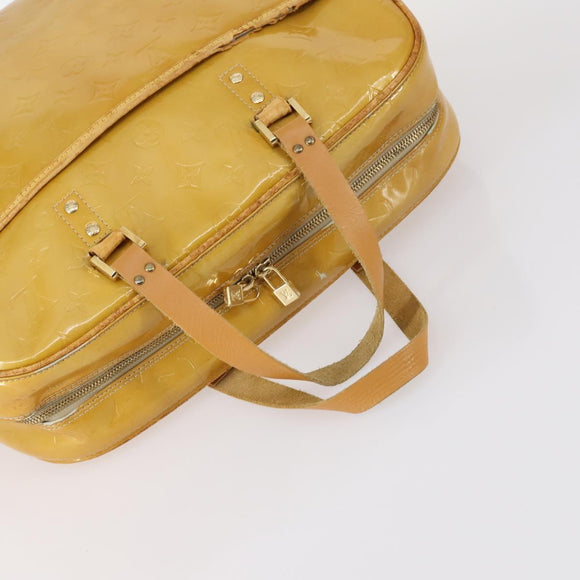 LOUIS VUITTON Monogram Vernis Tote Bag 2Set Beige LV Auth 144959