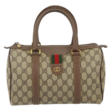 GUCCI GG Supreme Web Sherry Line Bag PVC Beige Gold 002 615 6838 Auth 144971 - 0