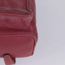GUCCI Backpack Suede Pink Gold 003 2058 0016 Auth 144974-13
