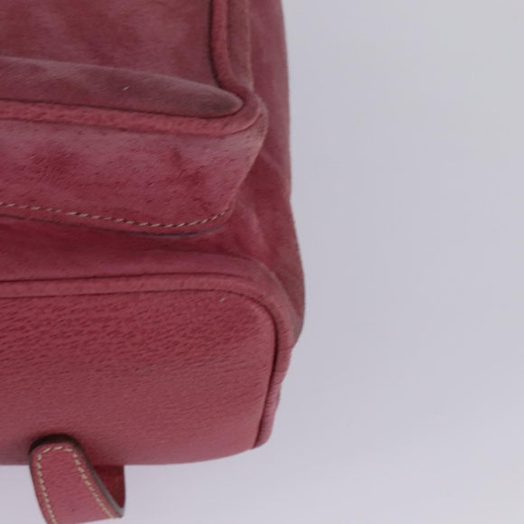 GUCCI Backpack Suede Pink Gold 003 2058 0016 Auth 144974