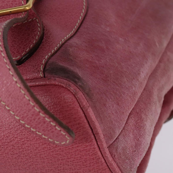 GUCCI Backpack Suede Pink Gold 003 2058 0016 Auth 144974