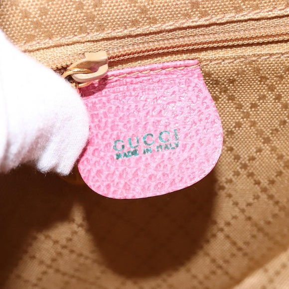 GUCCI Backpack Suede Pink Gold 003 2058 0016 Auth 144974