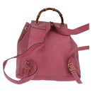 GUCCI Backpack Suede Pink Gold 003 2058 0016 Auth 144974-3