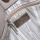 Salvatore Ferragamo Vala Tote Bag Enamel Khaki Silver Auth 144975-18