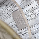 Salvatore Ferragamo Vala Tote Bag Enamel Khaki Silver Auth 144975-12