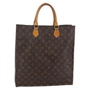 LOUIS VUITTON Monogram Sac Plat Hand Bag M51140 LV Auth 144980-1